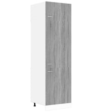 Kühlumbauschrank Grau Sonoma 60x57x207 cm Holzwerkstoff