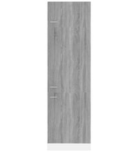 Kühlumbauschrank Grau Sonoma 60x57x207 cm Holzwerkstoff