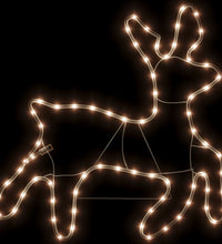 LED-Silhouette Rentier 72 LEDs Warmweiß 57x55x4,5 cm