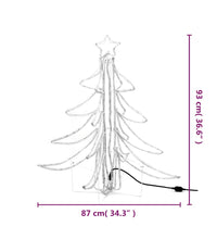 LED-Weihnachtsbaum Klappbar Warmweiß 87x87x93 cm