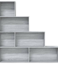 Bücherregal Grau Sonoma 155x24x160 cm