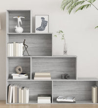 Bücherregal Grau Sonoma 155x24x160 cm