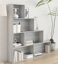 Bücherregal Grau Sonoma 155x24x160 cm