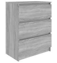 Sideboard Grau Sonoma 60x35x76 cm Holzwerkstoff