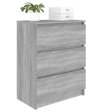 Sideboard Grau Sonoma 60x35x76 cm Holzwerkstoff