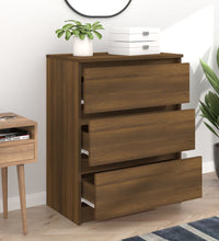 Sideboard Braun Eichen-Optik 60x35x76 cm Holzwerkstoff