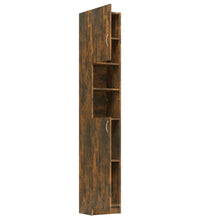 Badezimmerschrank Räuchereiche 32x25,5x190 cm Holzwerkstoff