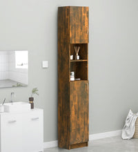 Badezimmerschrank Räuchereiche 32x25,5x190 cm Holzwerkstoff