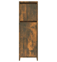 Badezimmerschrank Räuchereiche 30x30x95 cm Holzwerkstoff