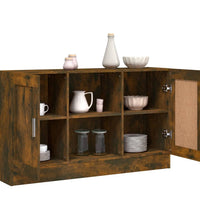 Sideboard Räuchereiche 120x30,5x70 cm Holzwerkstoff