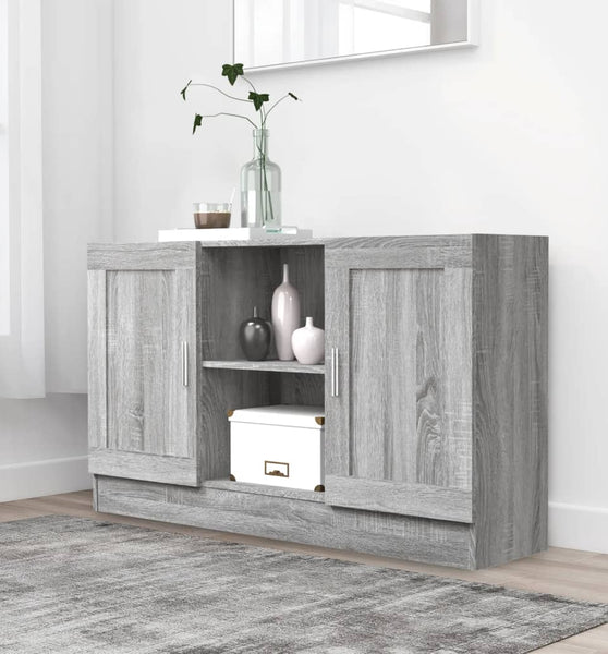 Sideboard Grau Sonoma 120x30,5x70 cm Holzwerkstoff