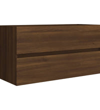 Waschbeckenunterschrank Eichen-Optik 90x38,5x45cm Holzwerkstoff