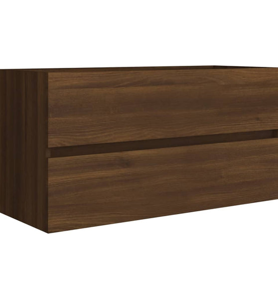 Waschbeckenunterschrank Eichen-Optik 90x38,5x45cm Holzwerkstoff