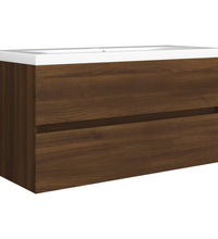 Waschbeckenunterschrank Eichen-Optik 90x38,5x45cm Holzwerkstoff
