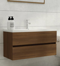 Waschbeckenunterschrank Eichen-Optik 90x38,5x45cm Holzwerkstoff