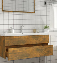 Waschbeckenschrank Räuchereiche 100x38,5x45 cm Holzwerkstoff