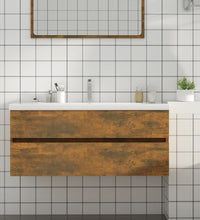 Waschbeckenschrank Räuchereiche 100x38,5x45 cm Holzwerkstoff