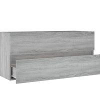 Waschbeckenunterschrank Grau Sonoma 100x38,5x45cm Holzwerkstoff