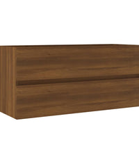 Waschbeckenunterschrank Eiche-Optik 100x38,5x45cm Holzwerkstoff