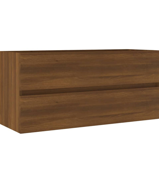 Waschbeckenunterschrank Eiche-Optik 100x38,5x45cm Holzwerkstoff