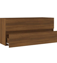 Waschbeckenunterschrank Eiche-Optik 100x38,5x45cm Holzwerkstoff