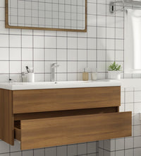 Waschbeckenunterschrank Eiche-Optik 100x38,5x45cm Holzwerkstoff