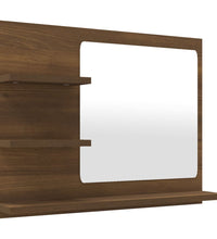 Badspiegel Braun Eiche-Optik 60x10,5x45 cm Holzwerkstoff