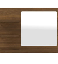 Badspiegel Braun Eiche-Optik 60x10,5x45 cm Holzwerkstoff