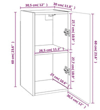 TV-Schrank Räuchereiche 30,5x30x60 cm Holzwerkstoff