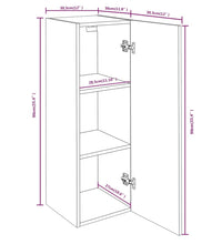 TV-Schrank Grau Sonoma 30,5x30x90 cm Holzwerkstoff