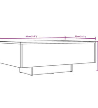 Couchtisch Grau Sonoma 85x55x31 cm Holzwerkstoff