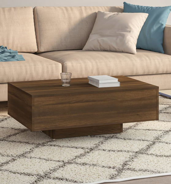 Couchtisch Braun Eichen-Optik 85x55x31 cm Holzwerkstoff