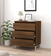 Sideboard Braun Eichen-Optik 60x35x69 cm Holzwerkstoff