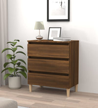 Sideboard Braun Eichen-Optik 60x35x69 cm Holzwerkstoff