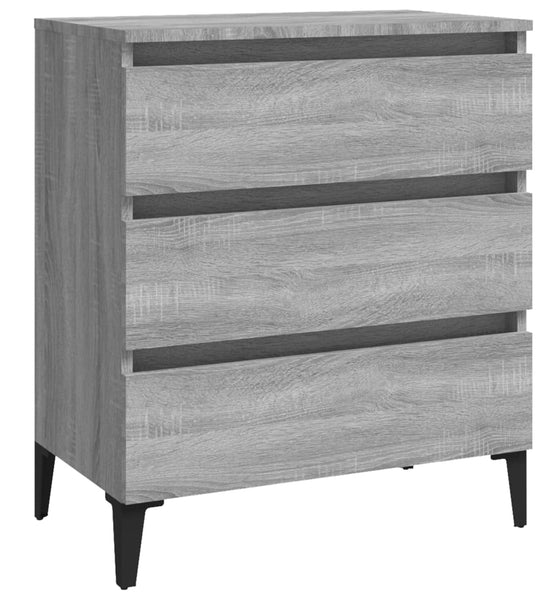 Sideboard Grau Sonoma 60x35x69 cm Holzwerkstoff