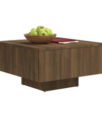 Couchtisch Braun Eichen-Optik 60x60x31,5 cm Holzwerkstoff