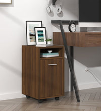 Beistellschrank mit Rollen Braun Eichen-Optik 33x38x60 cm