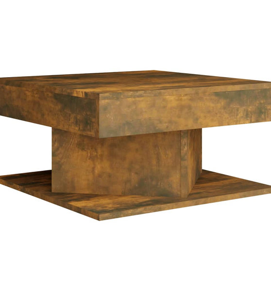 Couchtisch Räuchereiche 57x57x30 cm Holzwerkstoff