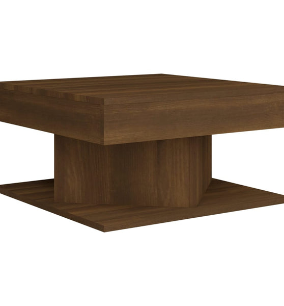 Couchtisch Braun Eichen-Optik 57x57x30 cm Holzwerkstoff