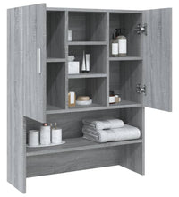 Waschmaschinenschrank Grau Sonoma 70,5x25,5x90 cm