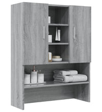 Waschmaschinenschrank Grau Sonoma 70,5x25,5x90 cm