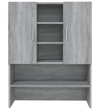 Waschmaschinenschrank Grau Sonoma 70,5x25,5x90 cm