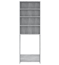 Waschmaschinenschrank Grau Sonoma 64x24x190 cm