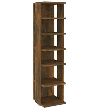 Schuhregale 2 Stk. Räuchereiche 27,5x27x102 cm Holzwerkstoff