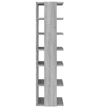 Schuhregal Grau Sonoma 27,5x27x102 cm Holzwerkstoff