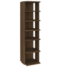 Schuhregale 2 Stk. Braun Eiche 27,5x27x102 cm Holzwerkstoff