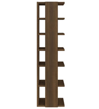 Schuhregale 2 Stk. Braun Eiche 27,5x27x102 cm Holzwerkstoff