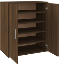 Schuhschrank Braun Eichen-Optik 60x35x70 cm Holzwerkstoff