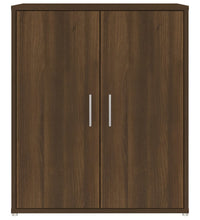 Schuhschrank Braun Eichen-Optik 60x35x70 cm Holzwerkstoff