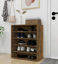 Schuhschrank Räuchereiche 60x35x70 cm Holzwerkstoff